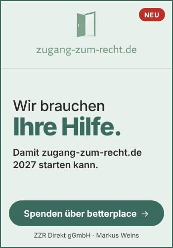 zugang-zum-recht.de: Wir brauchen Ihre Hilfe. Spenden über betterplace.